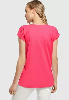 Футболка с принтом FRIDA KAHLO STRONG WOMEN 3 EXTENDED SHOULDER TEE Merchcode, розовый