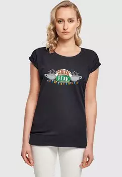 Футболка с принтом Friends Central Perk Christmas Lights ABSOLUTE CULT, цвет navy