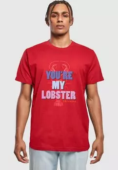 Футболка с принтом Friends My Lobster ABSOLUTE CULT, цвет burgundy