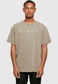 Футболка с принтом FRIENDS PIVOT LOGO ABSOLUTE CULT, хаки