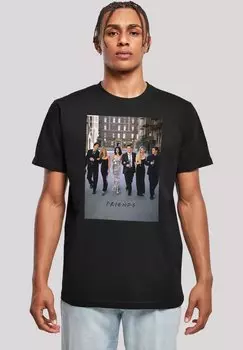Футболка с принтом Friends Tv Serie Champagne And Flowers F4NT4STIC, черный