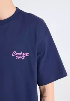 Футболка с принтом Friendship Carhartt WIP, темно-синий