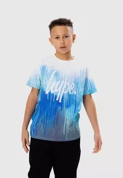 Футболка с принтом FROST DRIP SCRIPT Hype, цвет blue