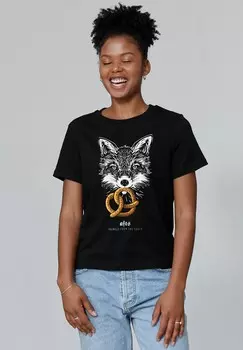 Футболка с принтом FUCHS watapparel, черный