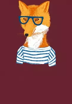 Футболка с принтом FUCHS watapparel, темно-красный