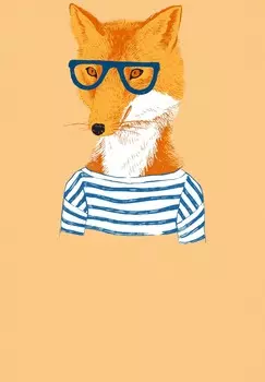 Футболка с принтом FUCHS watapparel, желтый