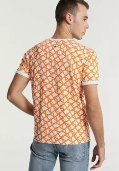 Футболка с принтом FULL PRINT KOMPFORT Six Valves, белый