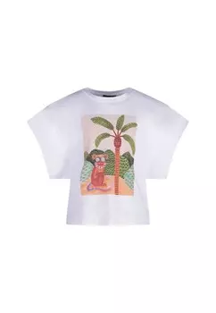 Футболка с принтом Fun&Fun, белый