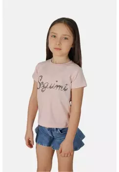 Футболка с принтом Fun&Fun, фуксия