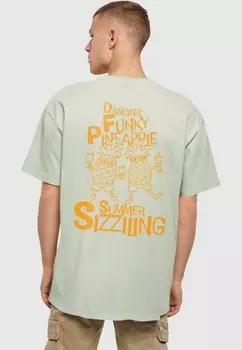 Футболка с принтом FUNKY PINEAPPLE OVERSIZED Merchcode, мята