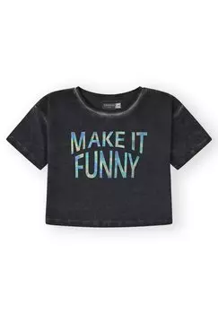 Футболка с принтом FUNNY Canada House, антрацит