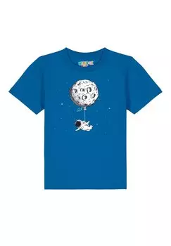 Футболка с принтом FUNNY SPACEMAN Watapparel, цвет royal blue