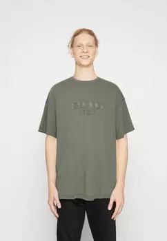 Футболка с принтом ФУТБОЛКА APPLIQUE LOGO BDG Urban Outfitters, шалфей