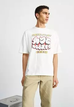 Футболка с принтом ФУТБОЛКА ARCADE UNISEX LOW LIGHTS STUDIOS, экрю