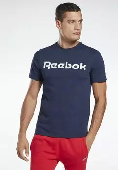 Футболка с принтом ФУТБОЛКА ELEMENTS SPORT SHORT SLEEVE GRAPHIC Reebok, синяя