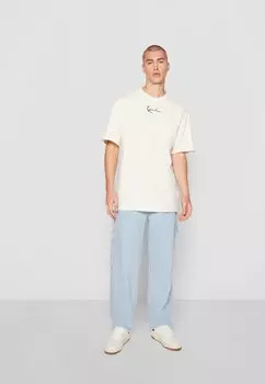 Футболка с принтом ФУТБОЛКА ESSENTIAL UNISEX 3 PACK Karl Kani, светло-песочный/песочный/темно-коричневый