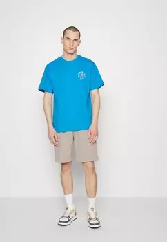 футболка с принтом ФУТБОЛКА ORGANIC GRAPHIC 7 DAYS Active, овсянка цвета индиго