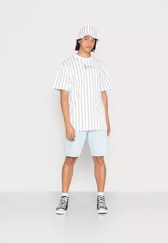 футболка с принтом ФУТБОЛКА PINSTRIPE ESSENTIAL UNISEX 2 PACK Karl Kani, белый/черный
