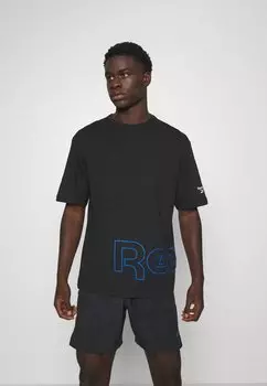 Футболка с принтом ФУТБОЛКА С ГРАФИКОЙ Reebok, черная