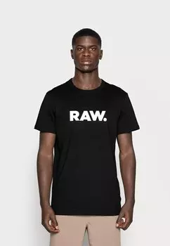 Футболка с принтом G-Star, черный