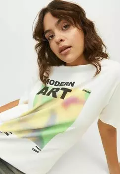 Футболка с принтом GALLERY JJXX, молочный