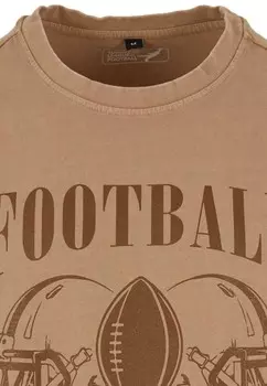 Футболка с принтом GAMEDAY DEF, бежевый