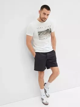 Футболка с принтом Gap, белый
