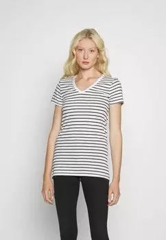 Футболка с принтом GAP, черно-белый