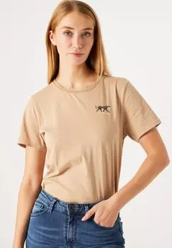 Футболка с принтом Garcia, цвет iced coffee