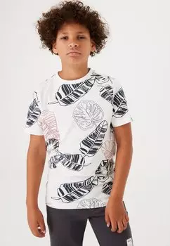 Футболка с принтом Garcia, цвет off white