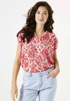 Футболка с принтом Garcia, красный