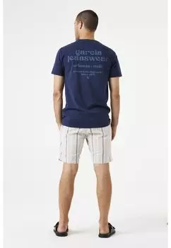 Футболка с принтом Garcia, синий