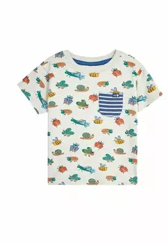 Футболка с принтом GARDEN BUGS REGULAR FIT JoJo Maman Bb, бежевый