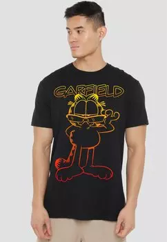Футболка с принтом GARFIELD Cotton Soul, черный