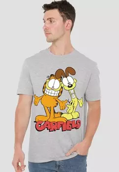 Футболка с принтом GARFIELD Cotton Soul, серый