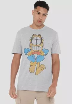 Футболка с принтом GARFIELD DAPPER CAT Cotton Soul, серый