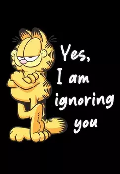 Футболка с принтом GARFIELD IGNORING YOU Henry Tiger, черный