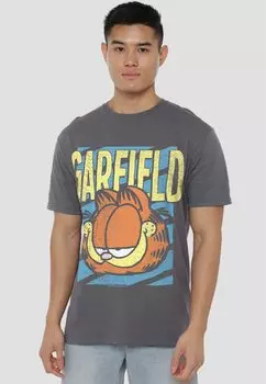 Футболка с принтом GARFIELD RAD Cotton Soul, антрацит