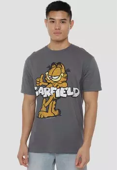 Футболка с принтом GARFIELD RETRO GARF Cotton Soul, антрацит