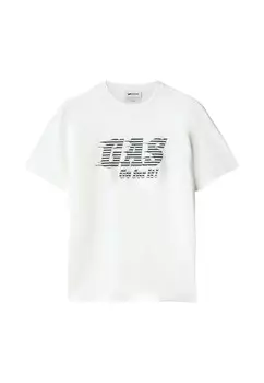 Футболка с принтом GAS, белый