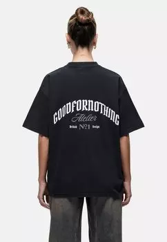 Футболка с принтом GDP Good For Nothing, черный