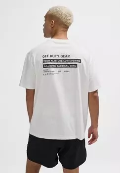 Футболка с принтом GEAR HALO, белый