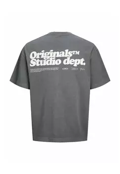 Футболка с принтом GEDRUCKT Jack & Jones Junior, серый