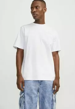 Футболка с принтом Gedruckt Rundhals Jack & Jones, белая