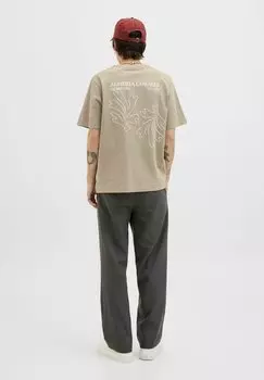 Футболка с принтом GEDRUCKT RUNDHALSAUSSCHNITT Jack & Jones, цвет Silver Sage