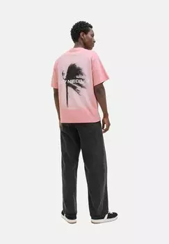 Футболка с принтом GEDRUCKT RUNDHALSAUSSCHNITT Jack & Jones, розовый