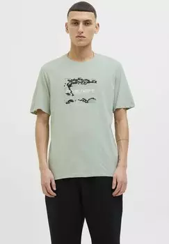Футболка с принтом GEDRUCKT RUNDHALSAUSSCHNITT Jack & Jones, мята
