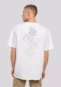 Футболка с принтом GEOMETRIC ABSTRACT F4NT4STIC, цвет wei