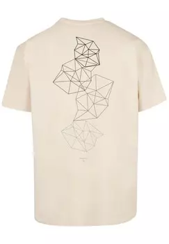 Футболка с принтом GEOMETRIC ABSTRACT F4NT4STIC, песочный