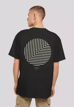 Футболка с принтом GEOMETRICS F4NT4STIC, черный
